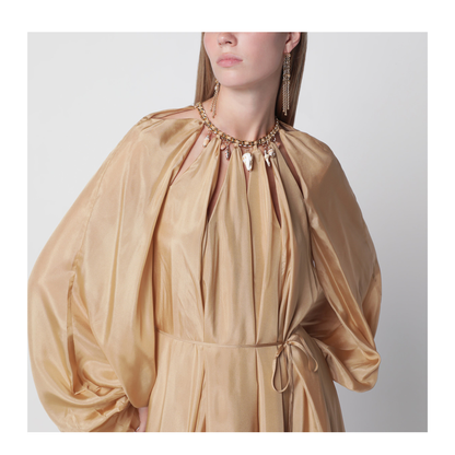 MAYFEYR - Zimmermann - Mahon Maxi Dress In Silk Habotai Champagne - 7592DSS263SICH