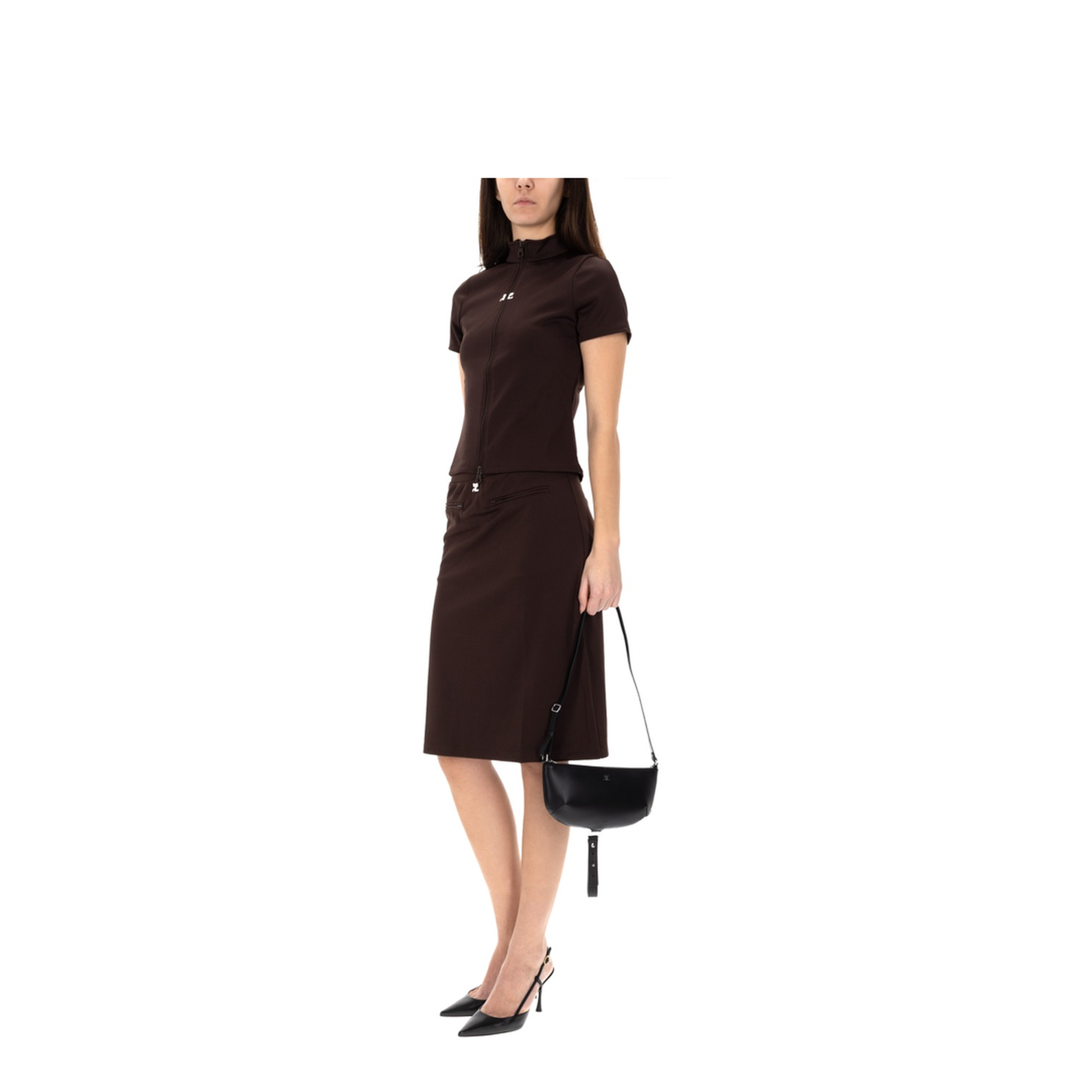 MAYFEYR - Courreges - Midi Skirt With Logo - 325JJU296JS02501983