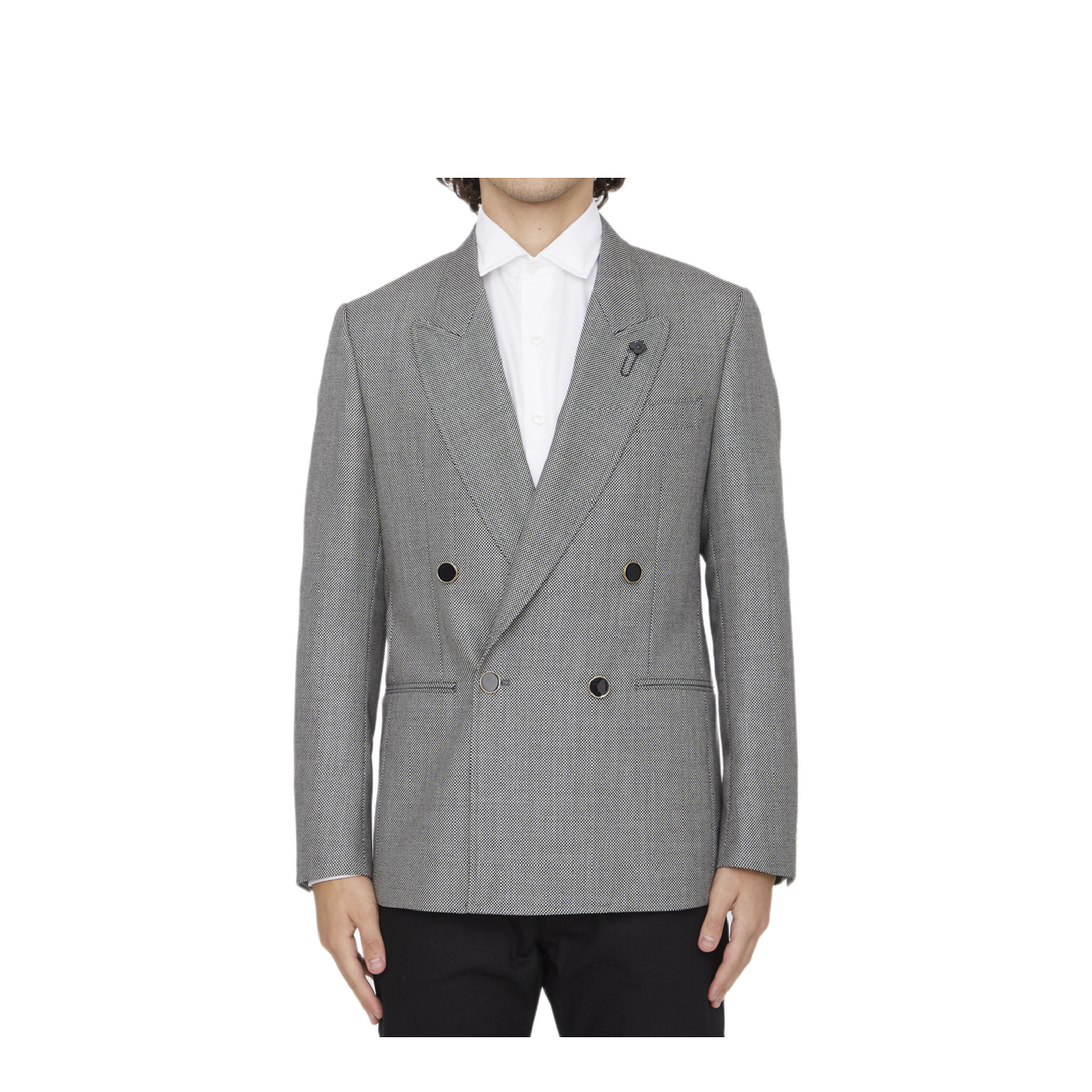 MAYFEYR - Lardini - Double Breasted Wool Jacket - 690661571901