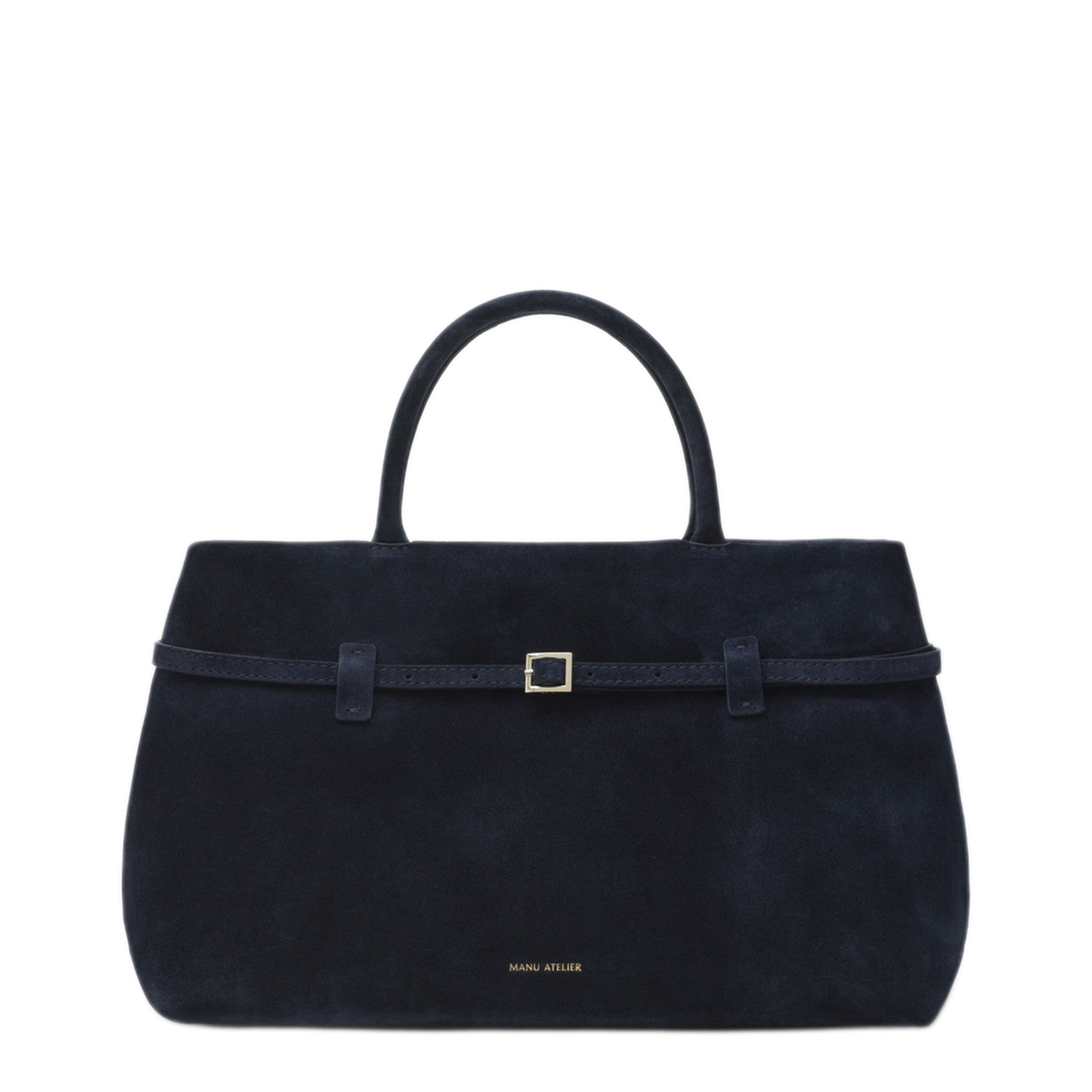 MAYFEYR - Manu Atelier - Le Cambon 35 Dark Blue Suede Bag - 2025245SUEDN