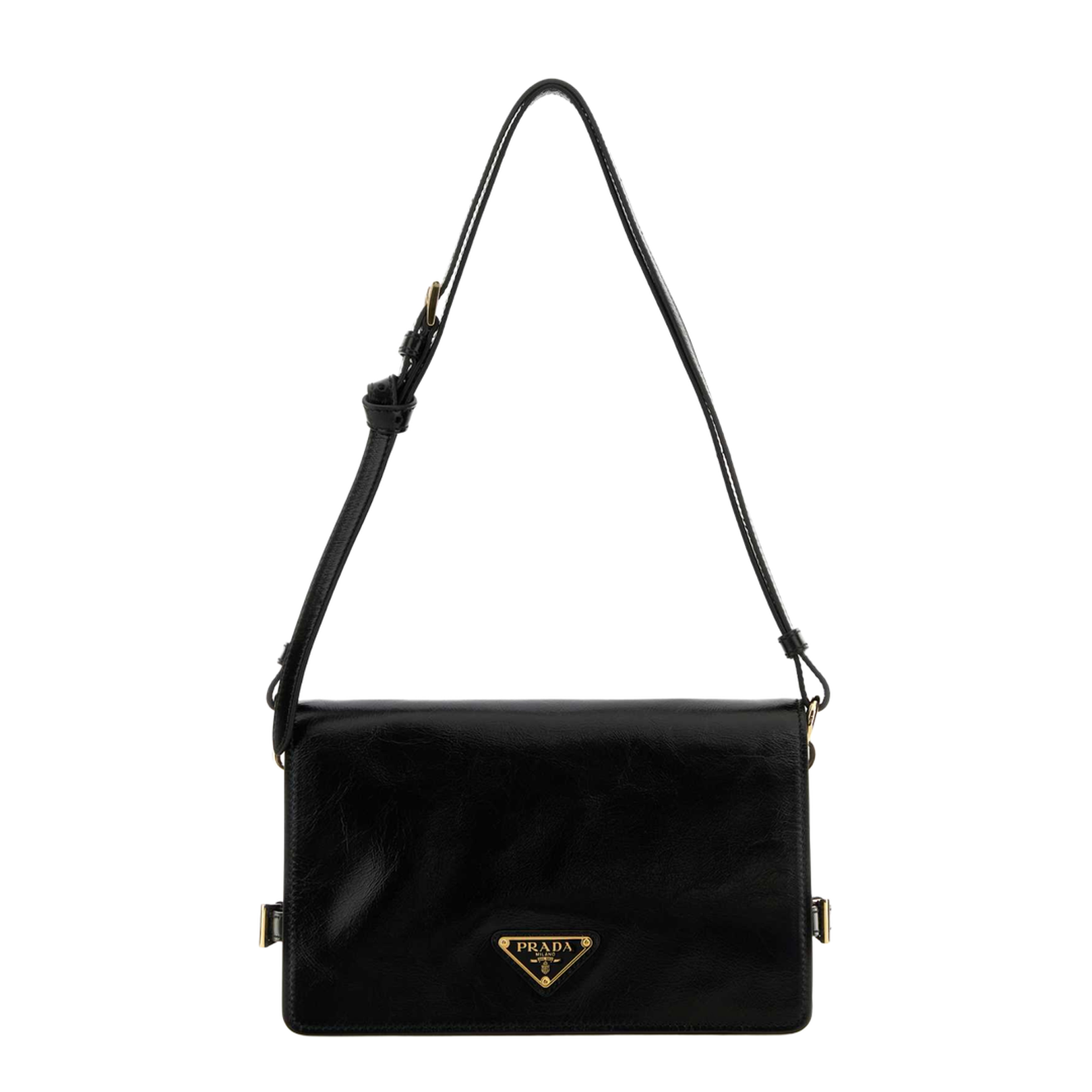 Black Leather Shoulder Bag