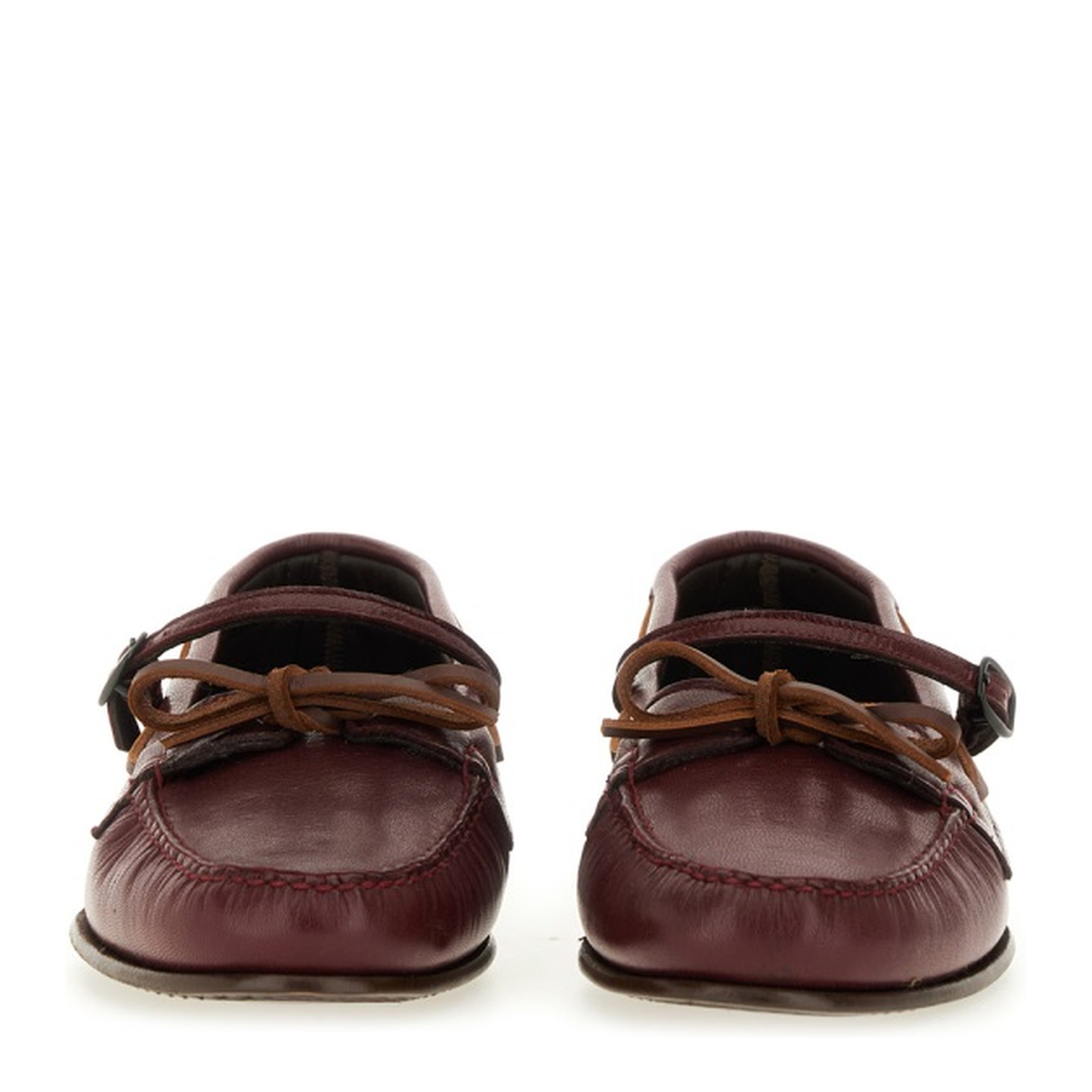 MAYFEYR - Hereu - Moccasin Mary Jane Loreau Supple Shiny - LOSSWFA250077BURGUNDY