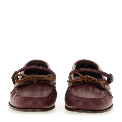 MAYFEYR - Hereu - Moccasin Mary Jane Loreau Supple Shiny - LOSSWFA250077BURGUNDY
