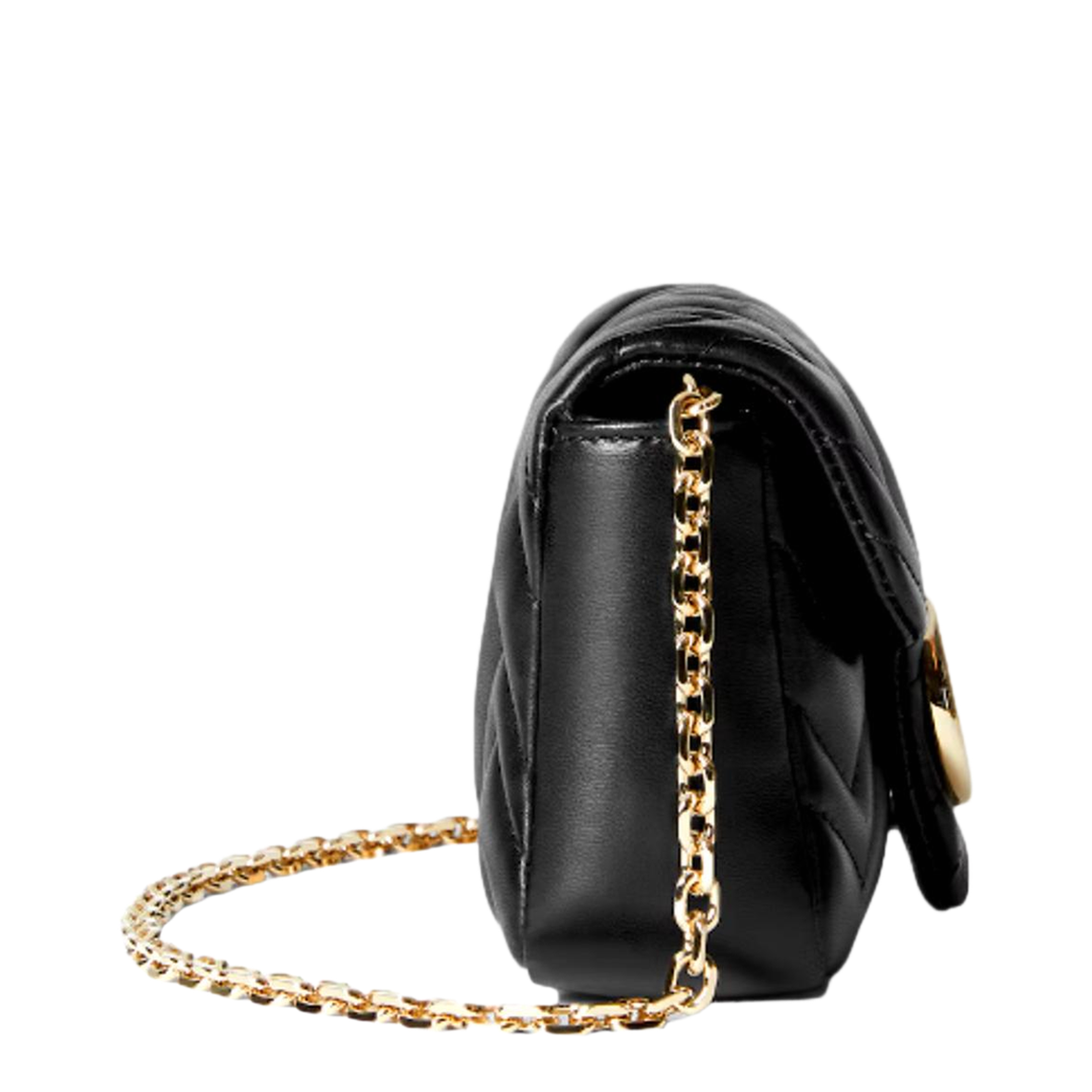 Marmont Mini Shoulder Bag in Black Leather