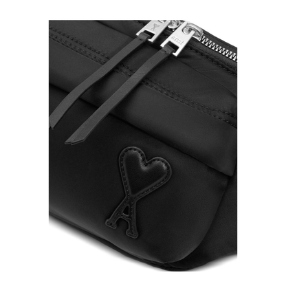 Black Nylon Canvas Bumbag