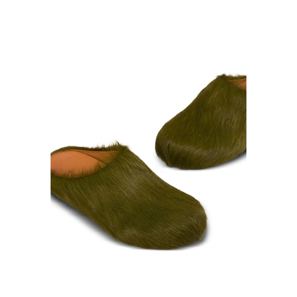 MAYFEYR - Marni - Long Hair Calfskin Fussbett Sabot - SBMS004601P412200V58