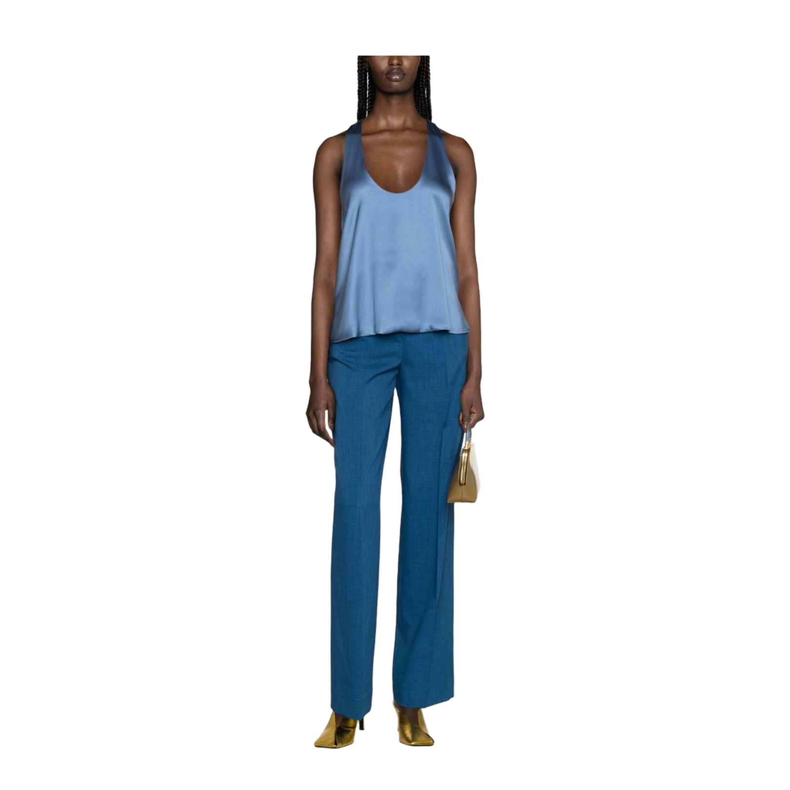 Tailored Melange Trousers