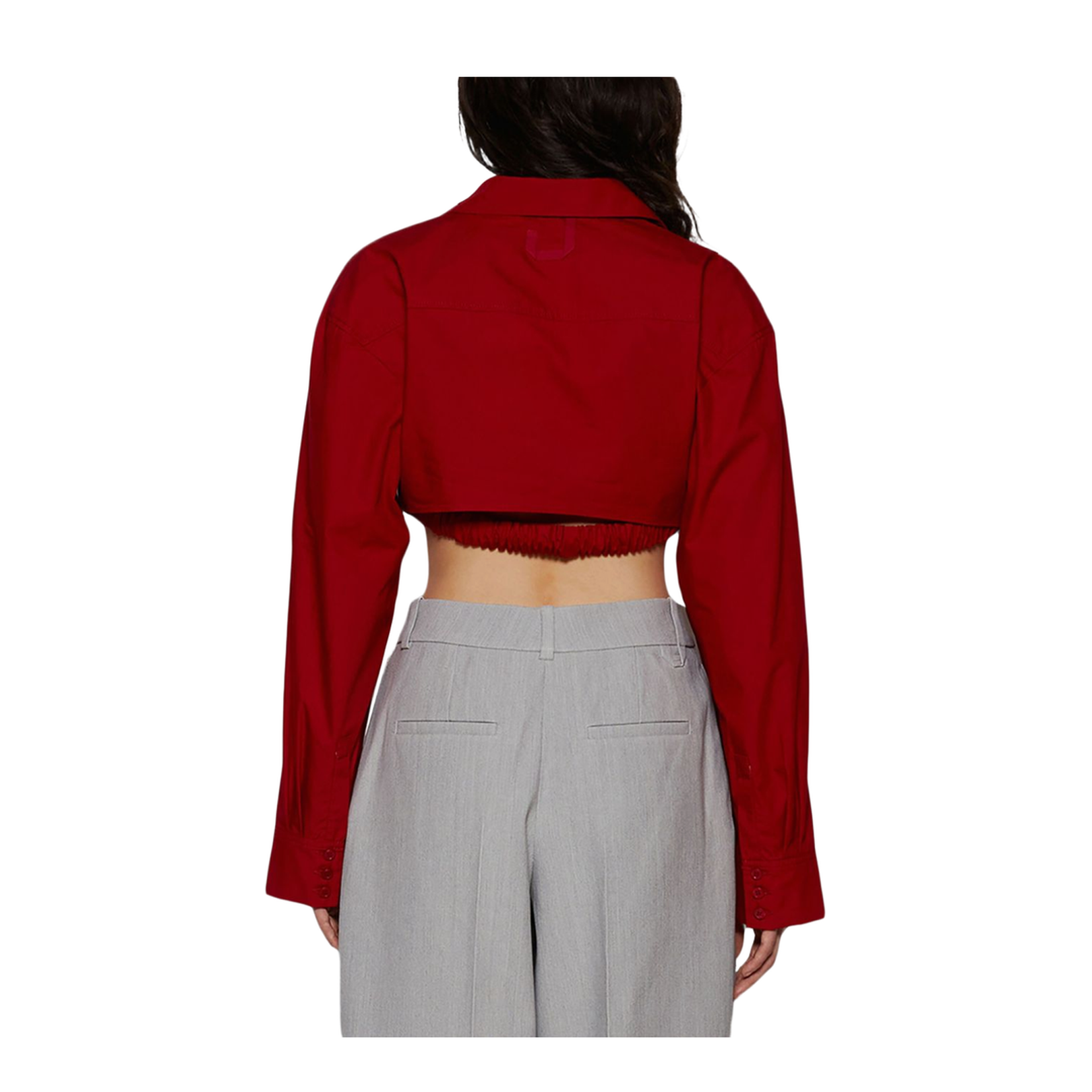 Cropped Shirt with Twist Detailing