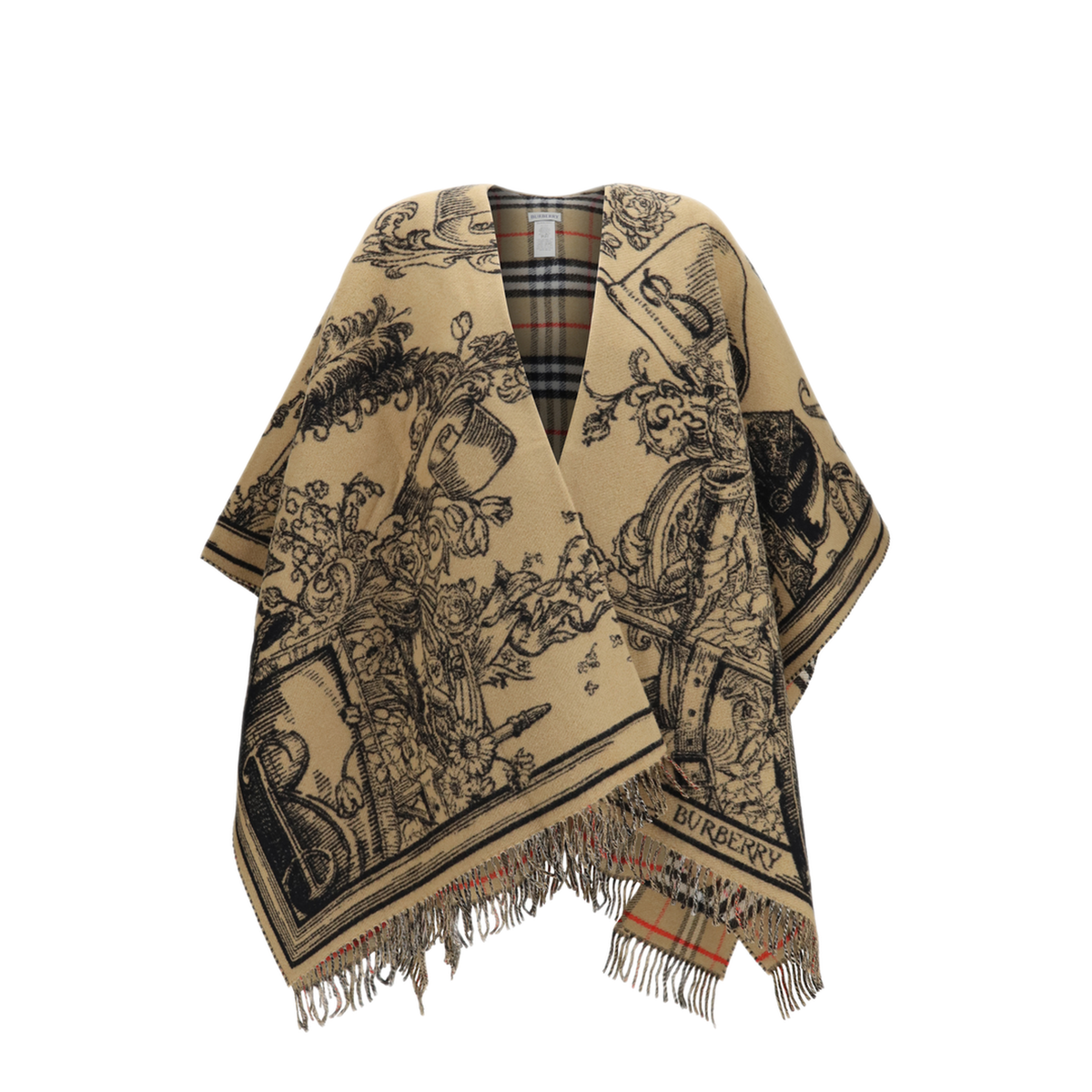 MAYFEYR - Burberry - Wool Knight Motif Cape - 8130447A2021