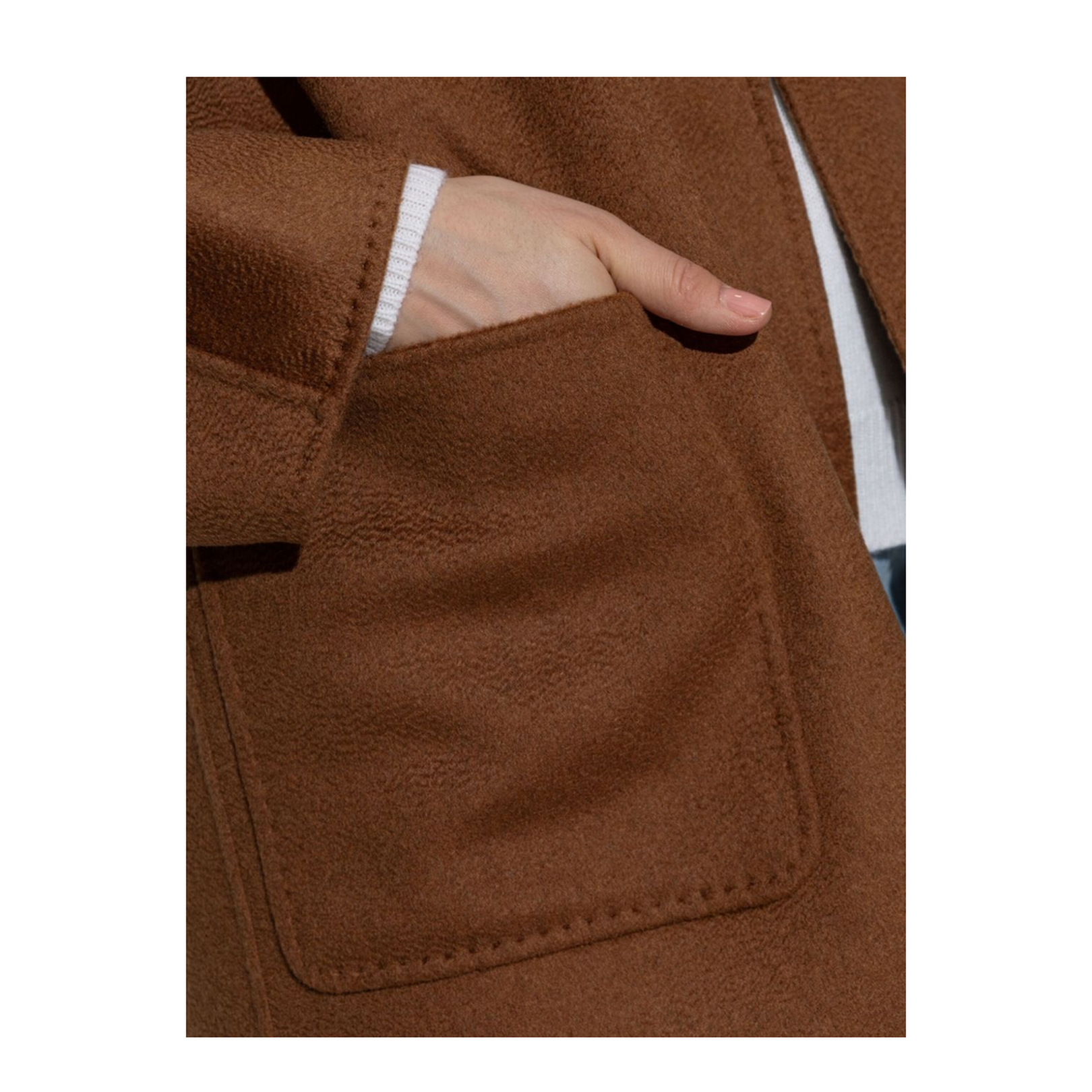 Cashmere Coat in Brown
