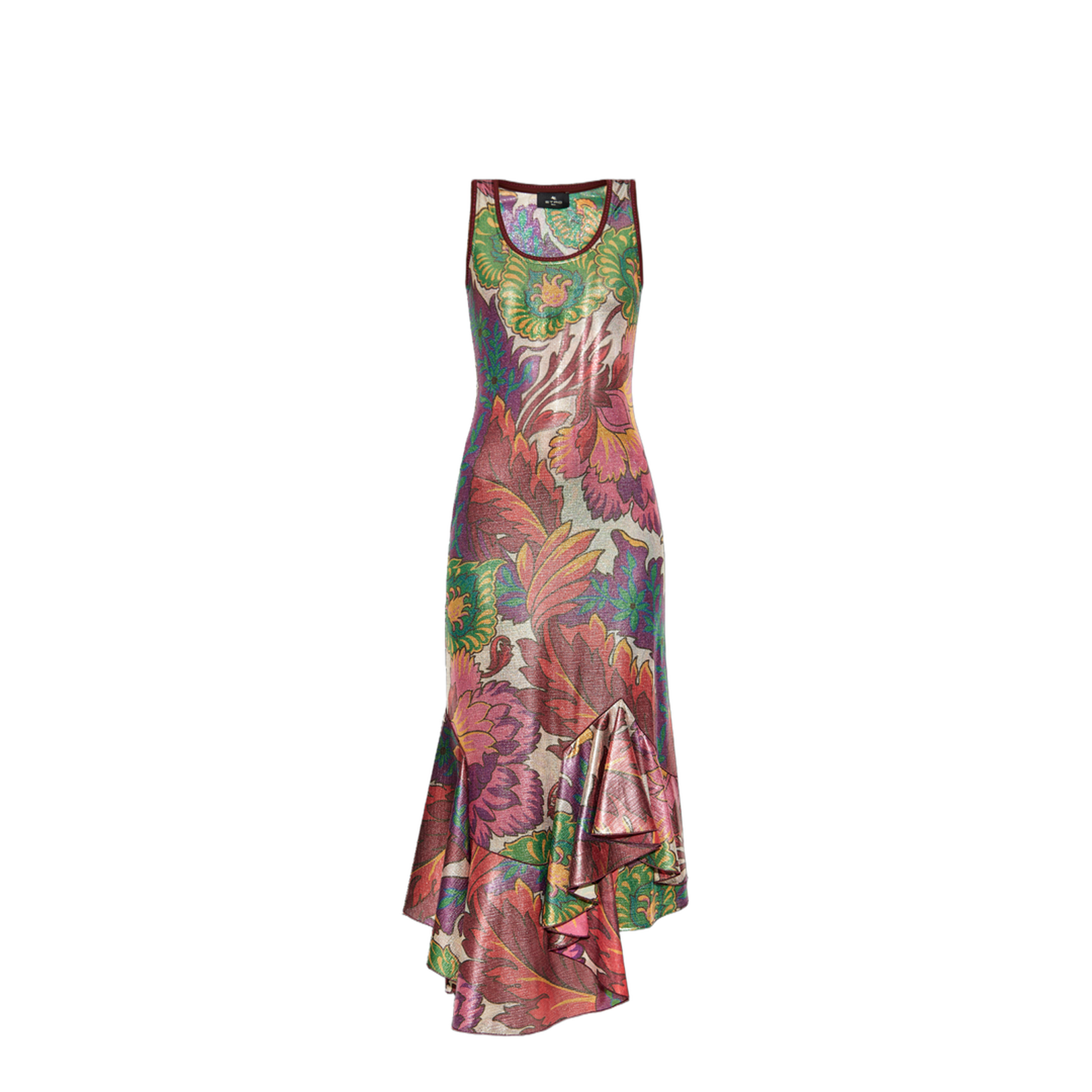 Dress with Shimmering Finish