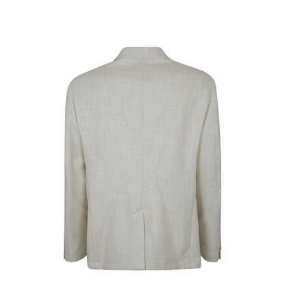Single-Breasted Cotton-Blend Jacket