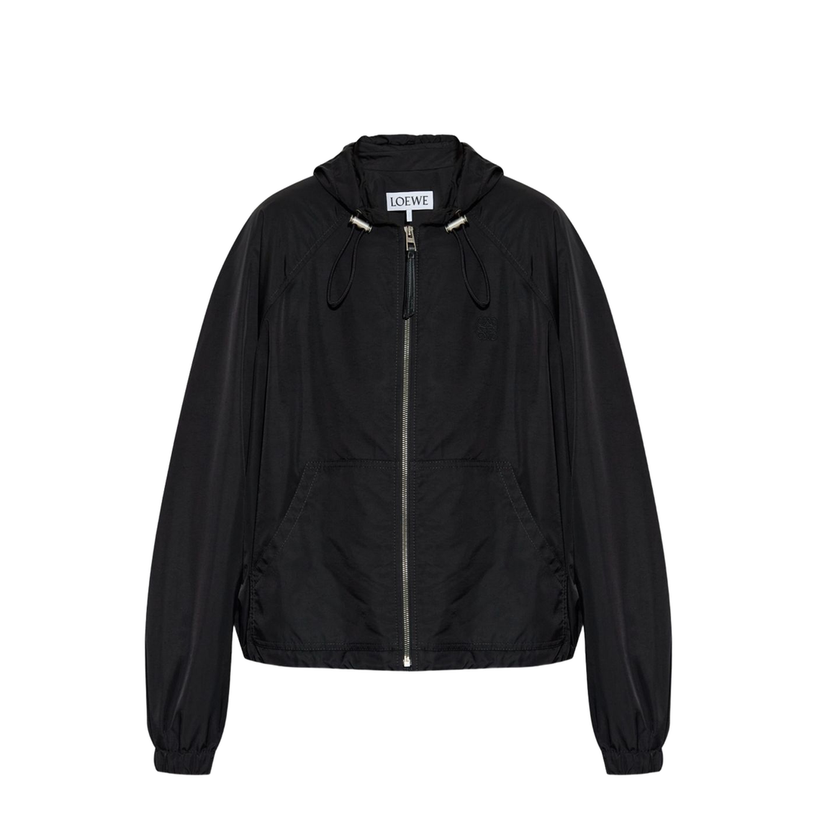 Balloon Jacket in Cupro Blend Black