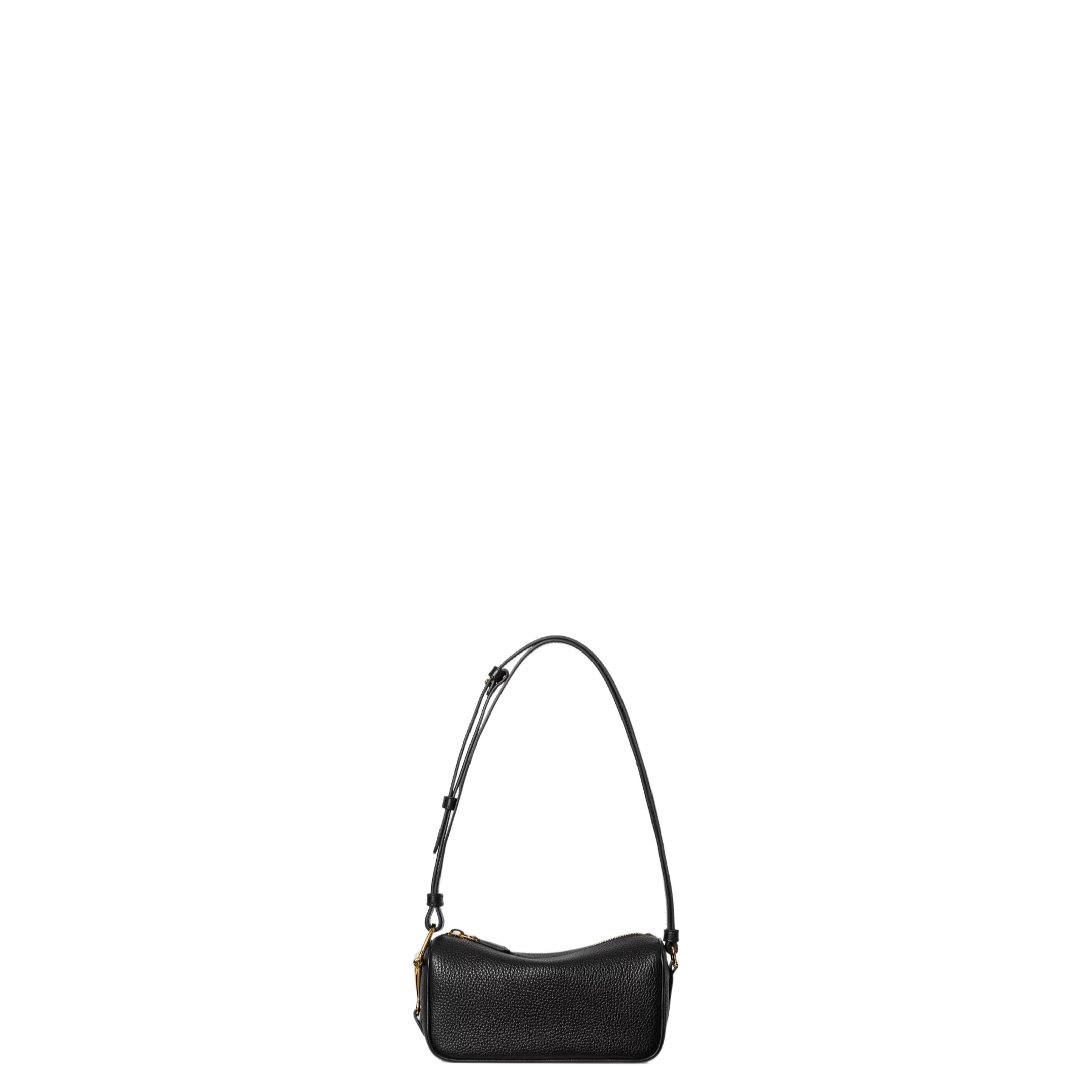 Half Horsebit Mini Bag in Black Leather