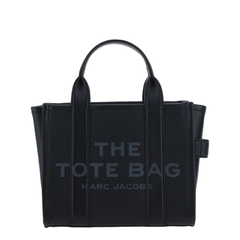 Small Leather Tote Bag - Black