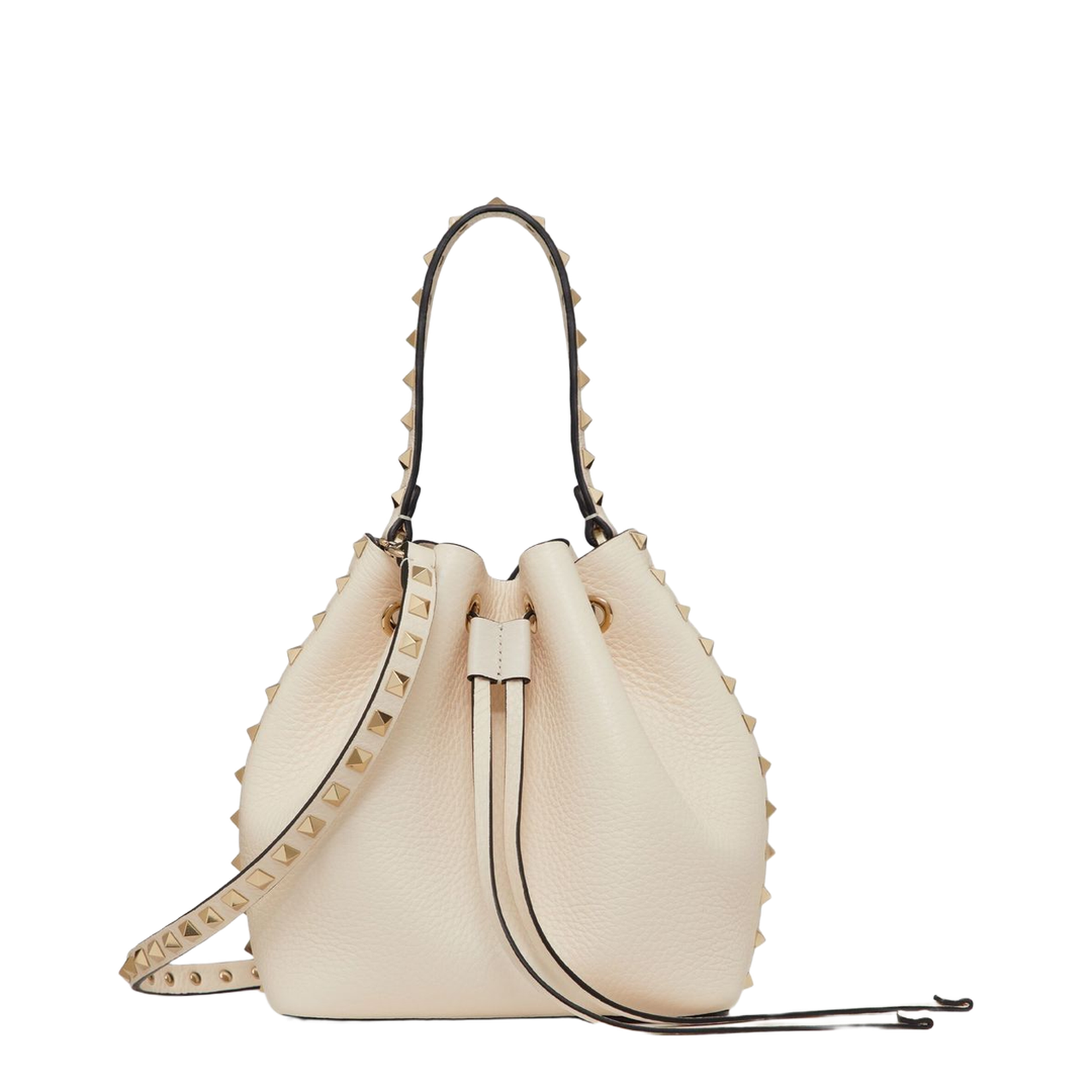 Rockstud Drawstring Bucket Bag