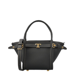 T Timeless Micro Calf Leather Crossbody - Brown