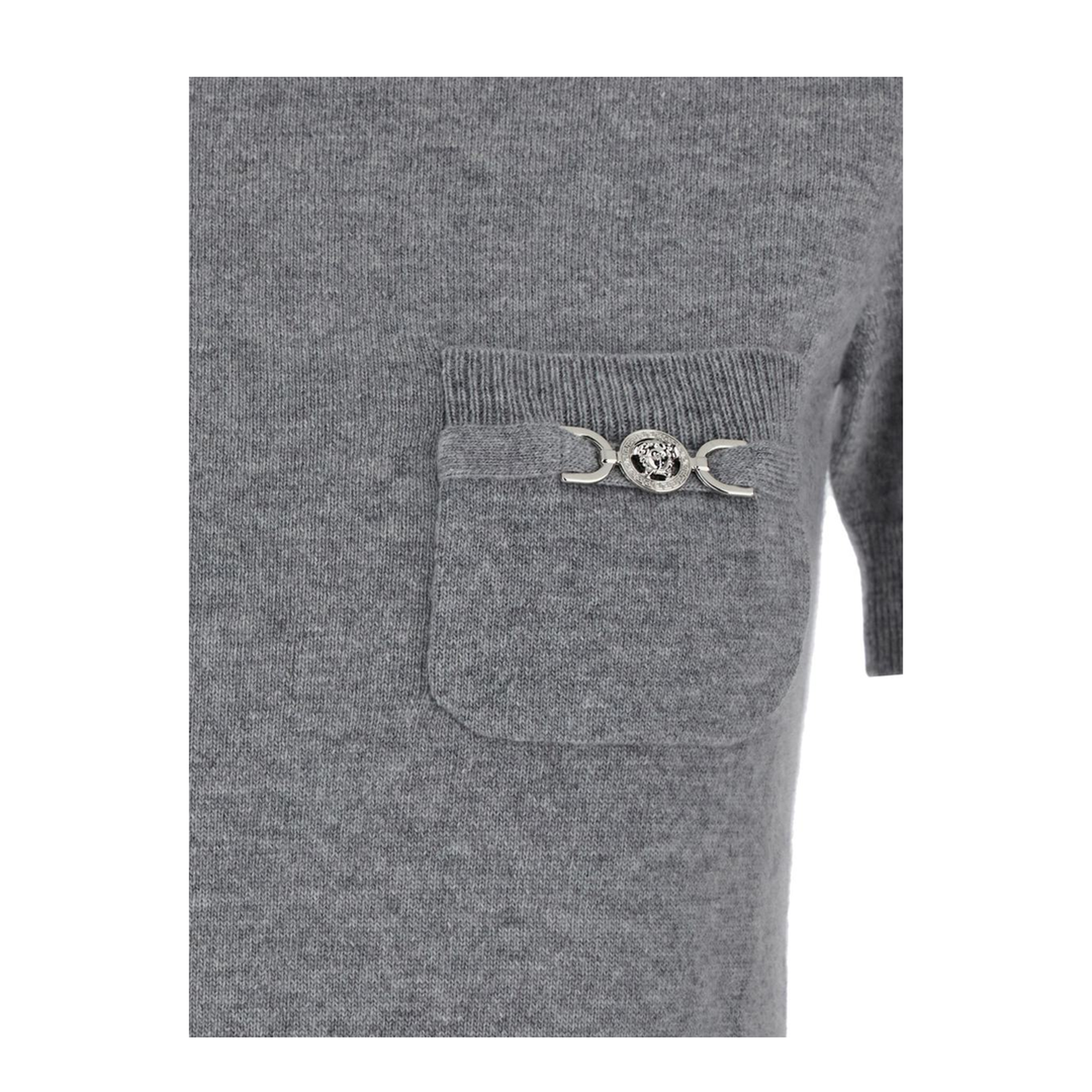 Melange Grey Wool Blend Sweater