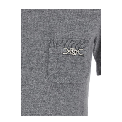 Melange Grey Wool Blend Sweater