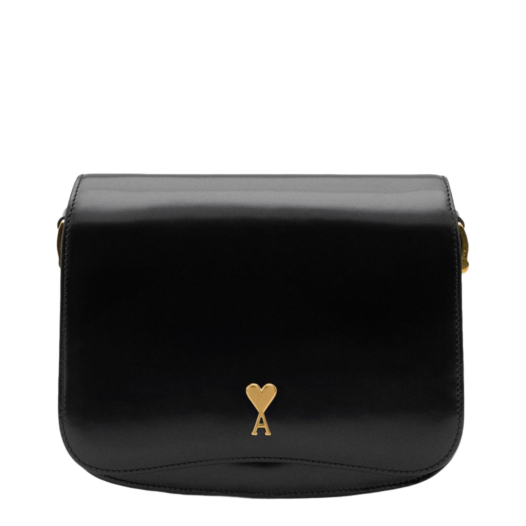 MAYFEYR - Ami Paris - Black Glazed Leather Bag - ULL717AL0139001