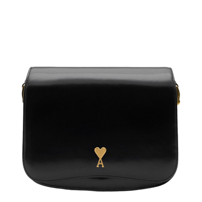 MAYFEYR - Ami Paris - Black Glazed Leather Bag - ULL717AL0139001
