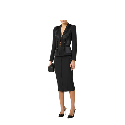 MAYFEYR - Elisabetta Franchi - Jackets Black - GI23362E2110