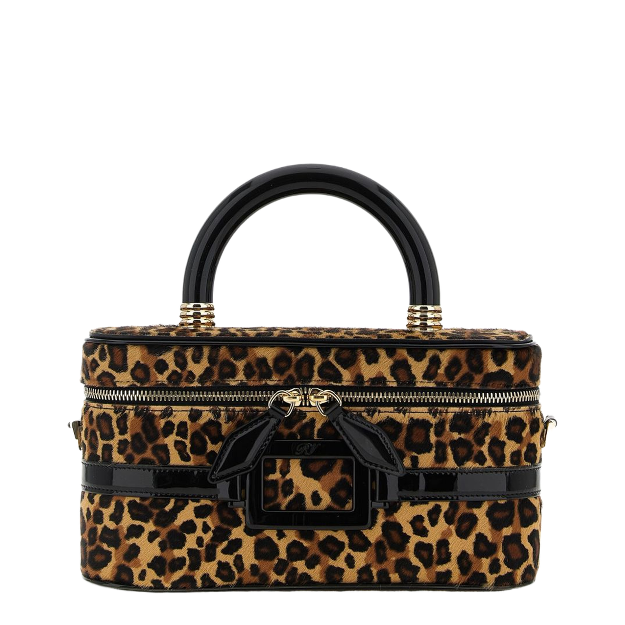 Belle Vivier Mini Haircalf Vanity Bag - Multicolor