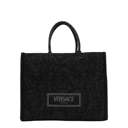 Embroidered Fabric Big Athena Shopping Bag