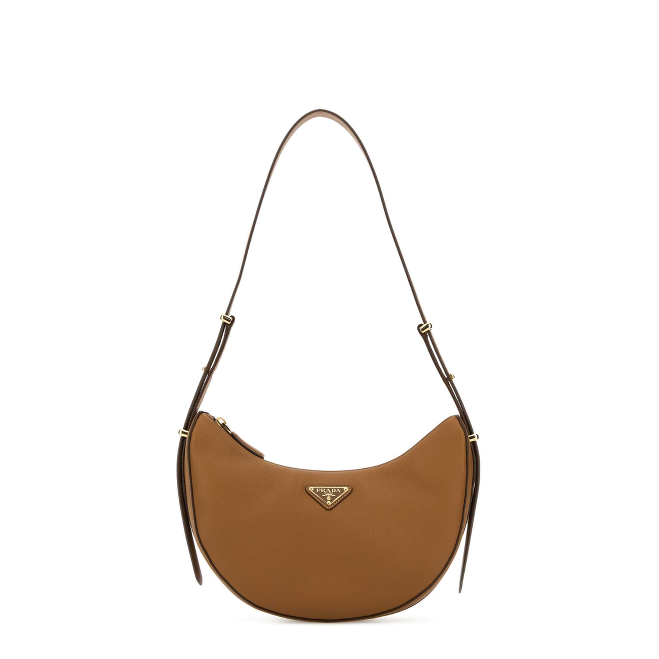 Camel Leather Shoulder Bag