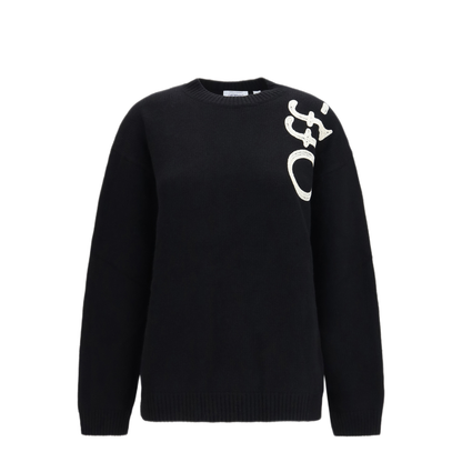 MAYFEYR - Off-White - Vertical Bookish Crewneck Sweater - 2FE00534TW043