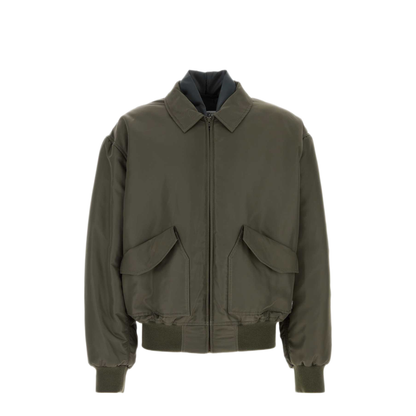 MAYFEYR - Mm6 Maison Margiela - Olive Green Nylon Bomber Jacket - SH2AM0069S53984814