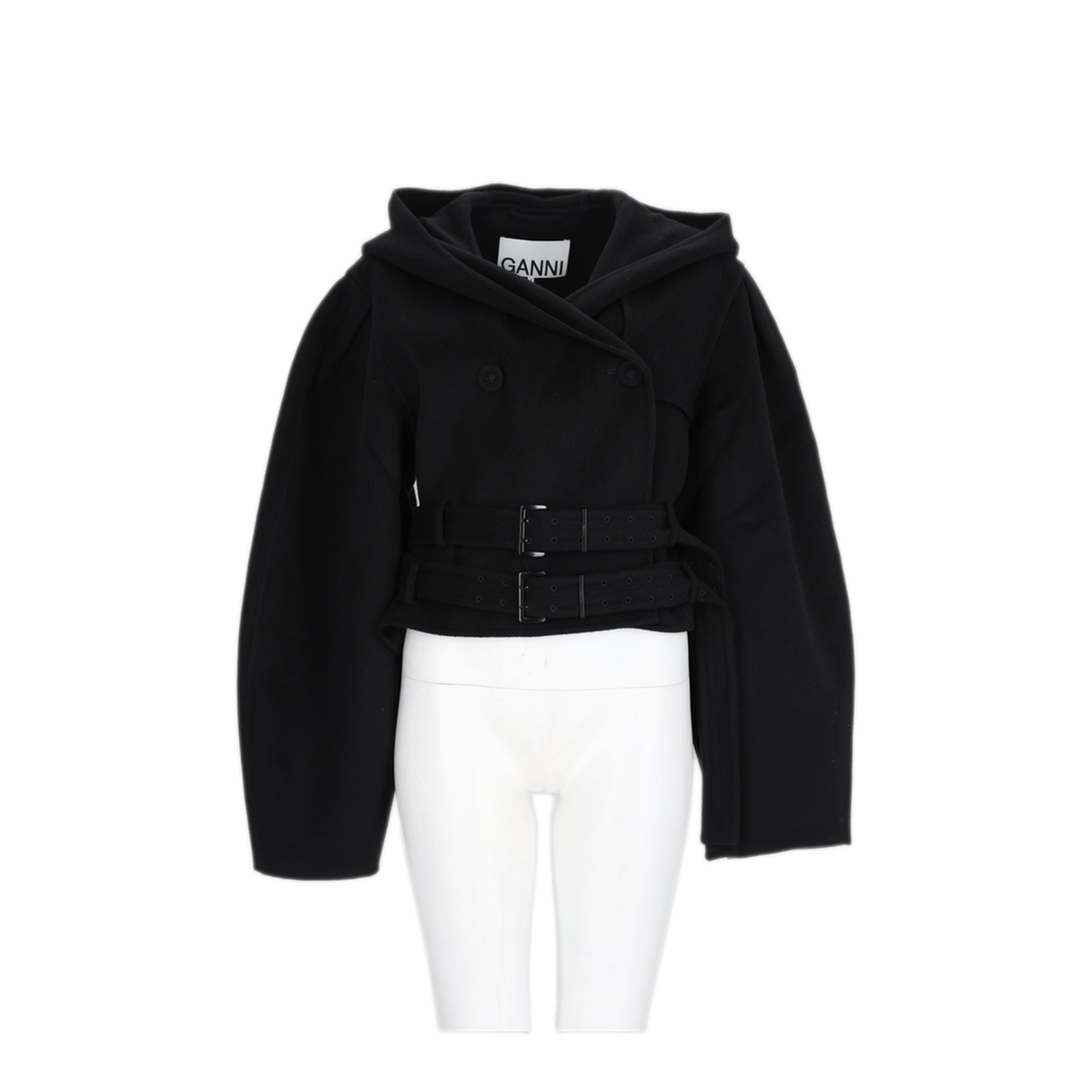 MAYFEYR - Ganni - Black Wool Cashmere Jacket - A1130029099