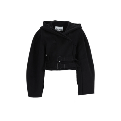 MAYFEYR - Ganni - Black Wool Cashmere Jacket - A1130029099