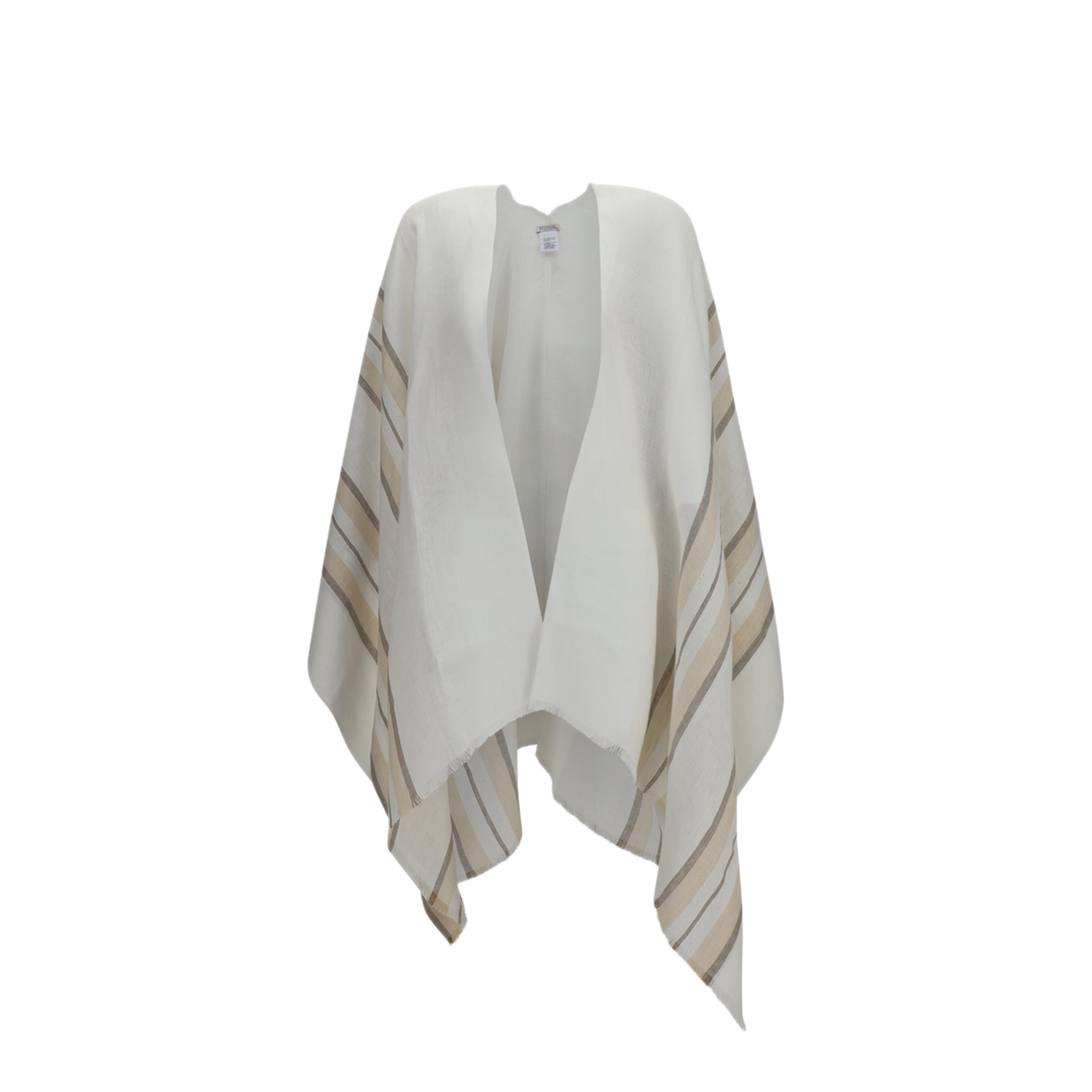 MAYFEYR - Brunello Cucinelli - Open Poncho In Linen Cashmere Silk Blend - MSCDAGP02CSY23