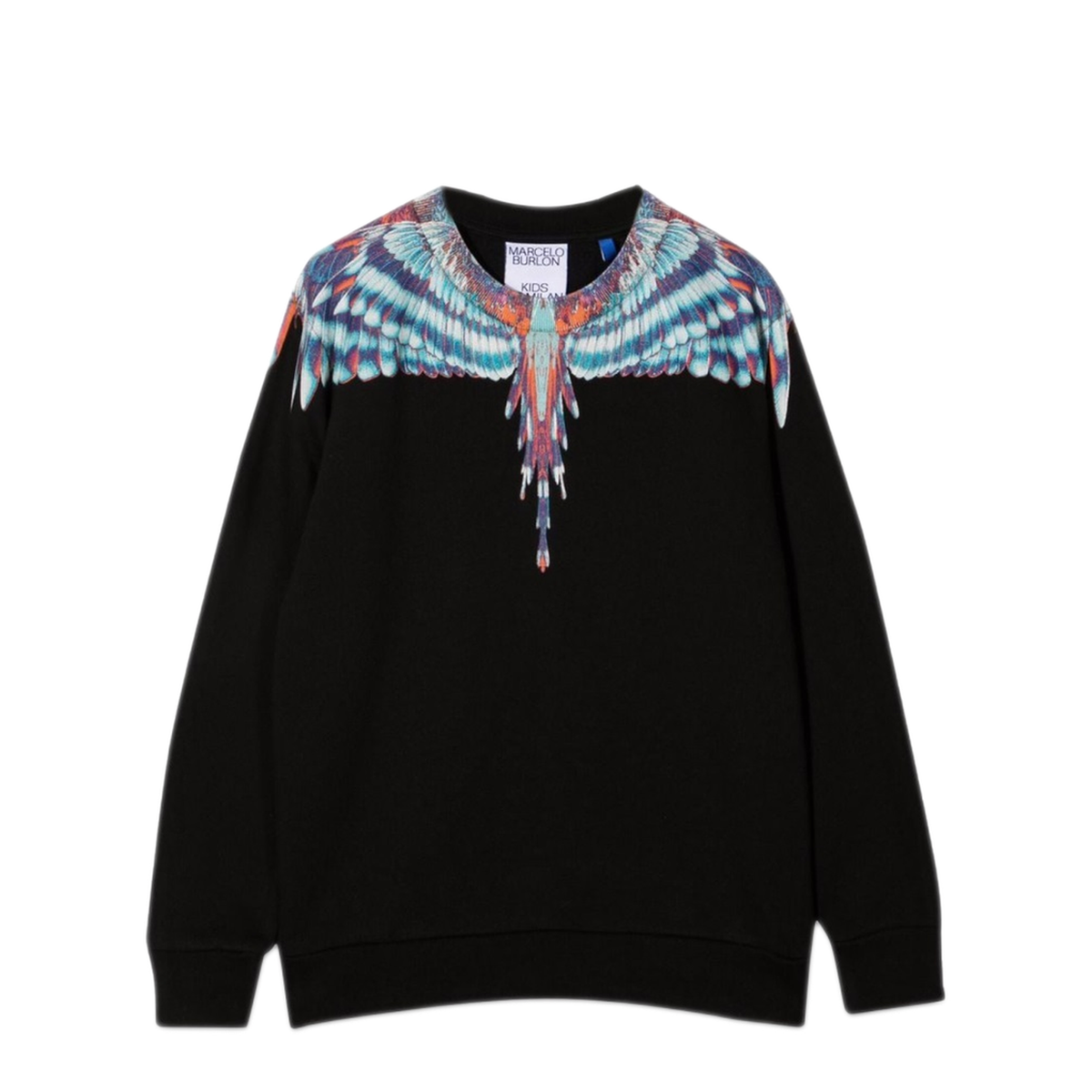 MAYFEYR - MARCELO BURLON COUNTY OF MILAN - Blue Birds Wings Crewneck - CGBA002F21FLE002K1049