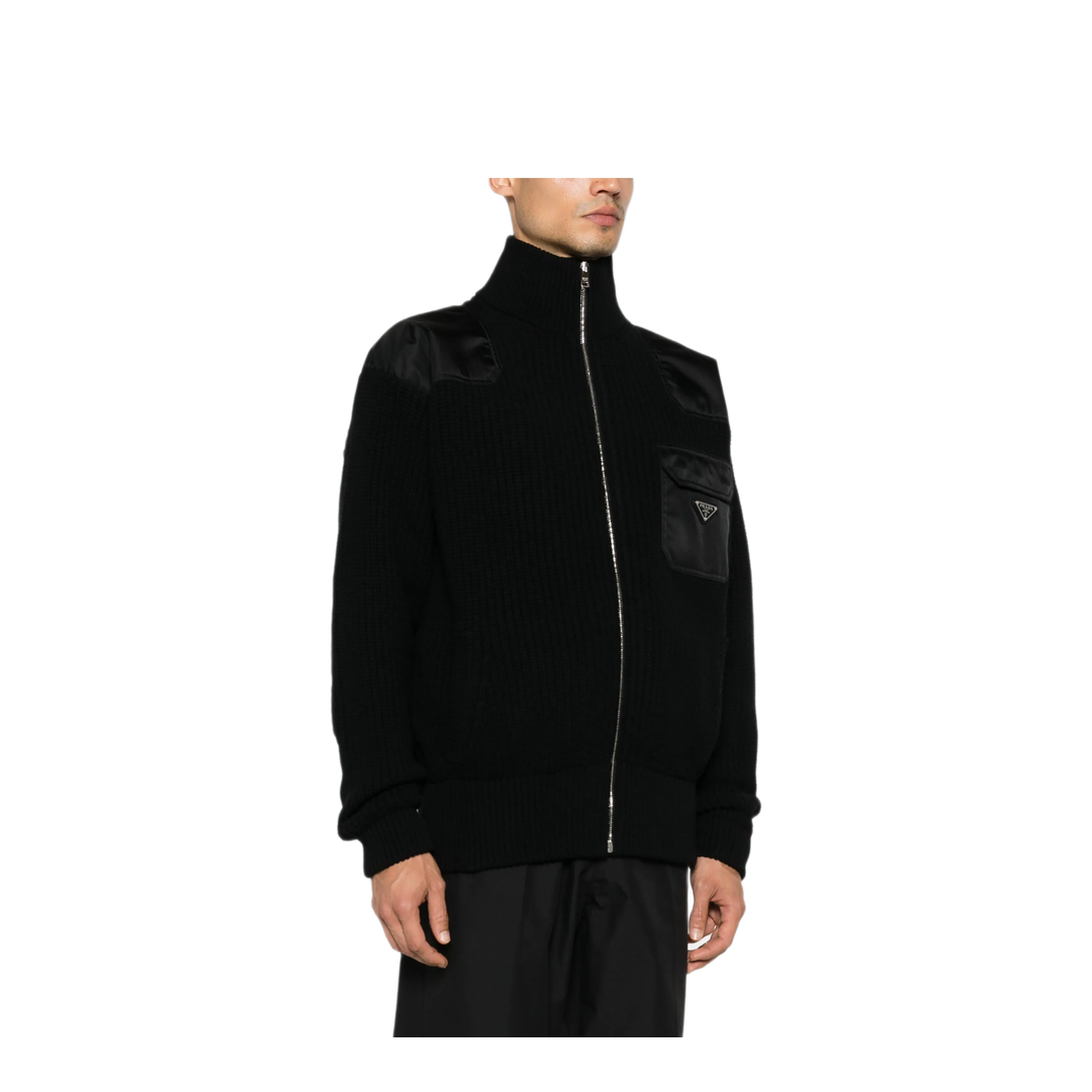 MAYFEYR - Prada - Re-Nylon-Panelling Cardigan - UMG335SOOO145NF0002