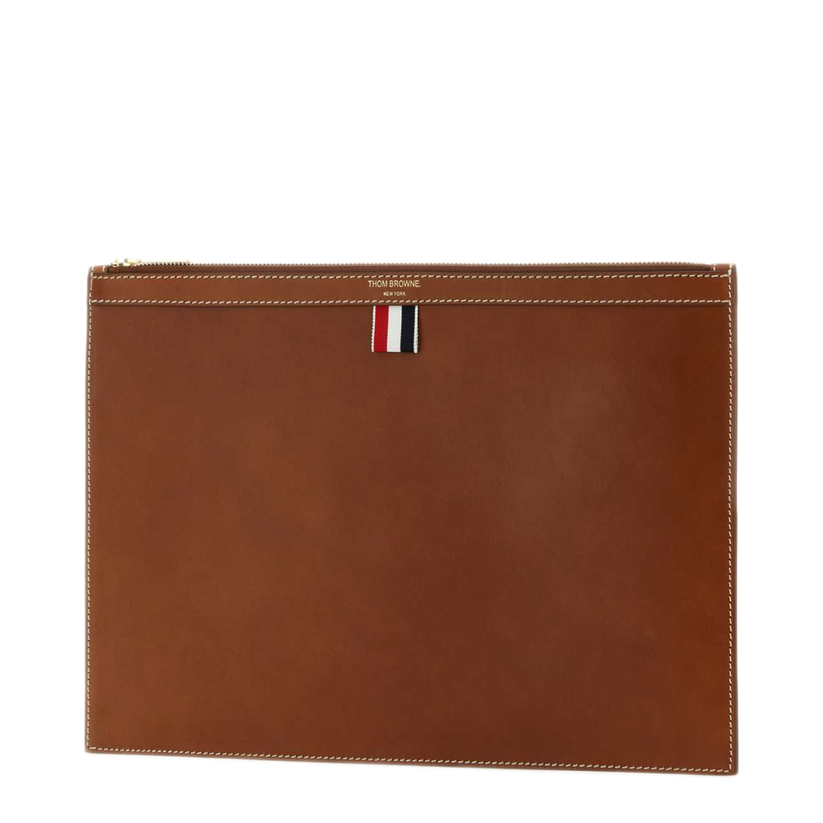 Vacchetta Leather Medium Calf Leather Document Holder - Brown