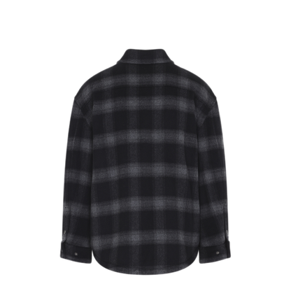 MAYFEYR - Off-White - Flannel Wool Overshirt Padded Coat - 44MER09TF26F001001BLACK