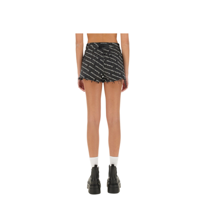 MAYFEYR - Alexander Wang - Shorts With All Over Logo - 4DC1214896060