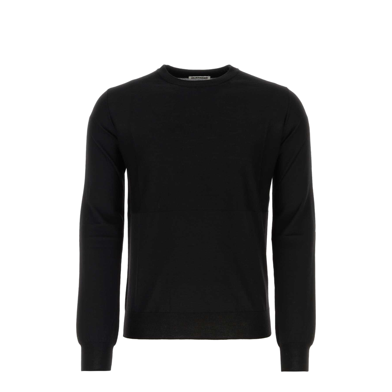 Black Crewneck Wool Knit