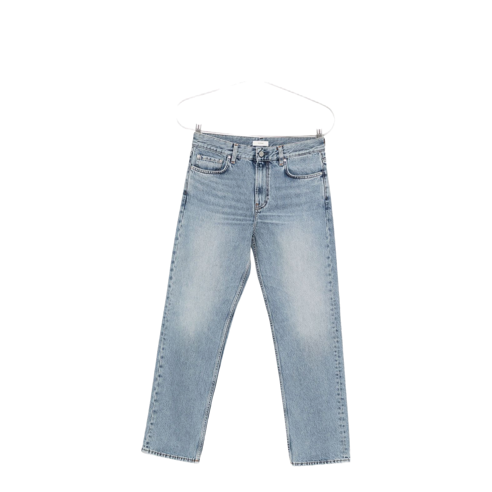 Blue Low Straight Jeans