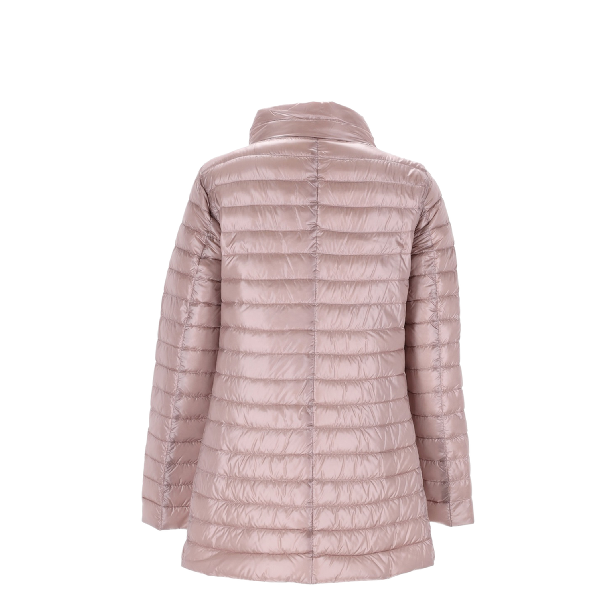 Light Pink Quilted Nylon Padded Jacket