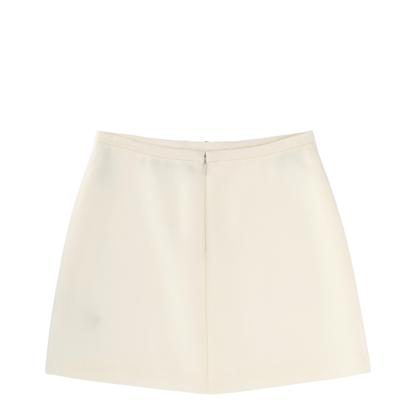 Double Wool Crêpe Mini Skirt