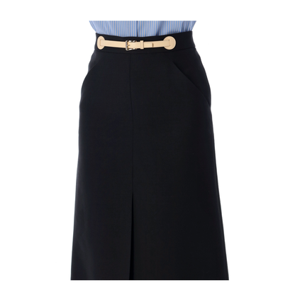 Belted Midi Skirt