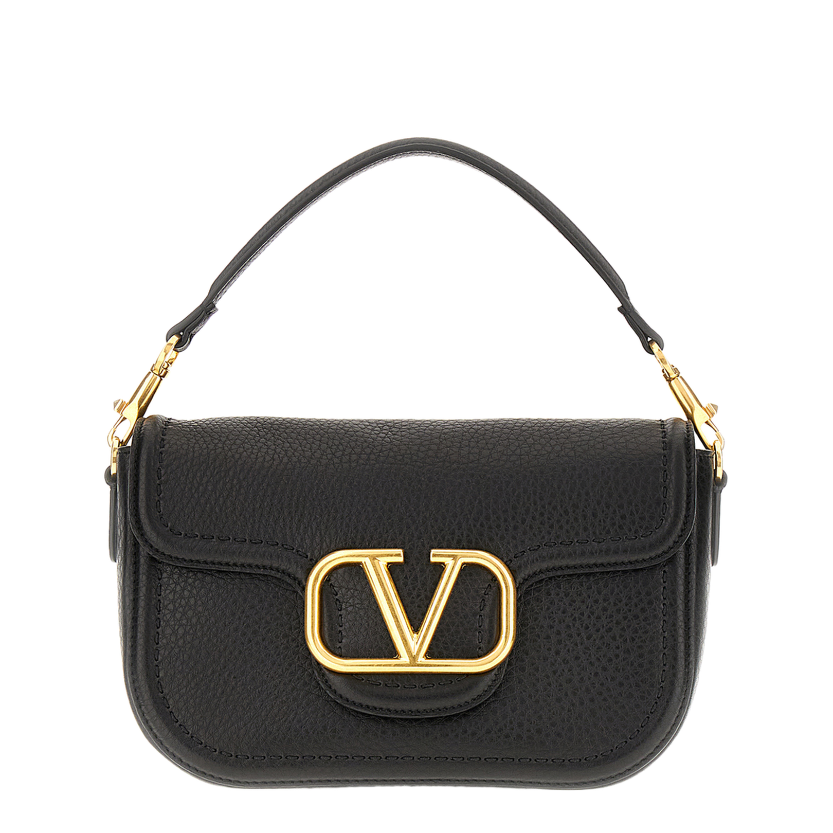 Black Leather Alltime Shoulder Bag