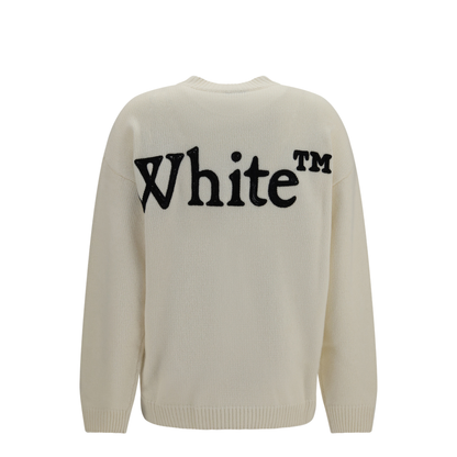 MAYFEYR - Off-White - Bookish Shared Crewneck Sweater - 2FE00533T