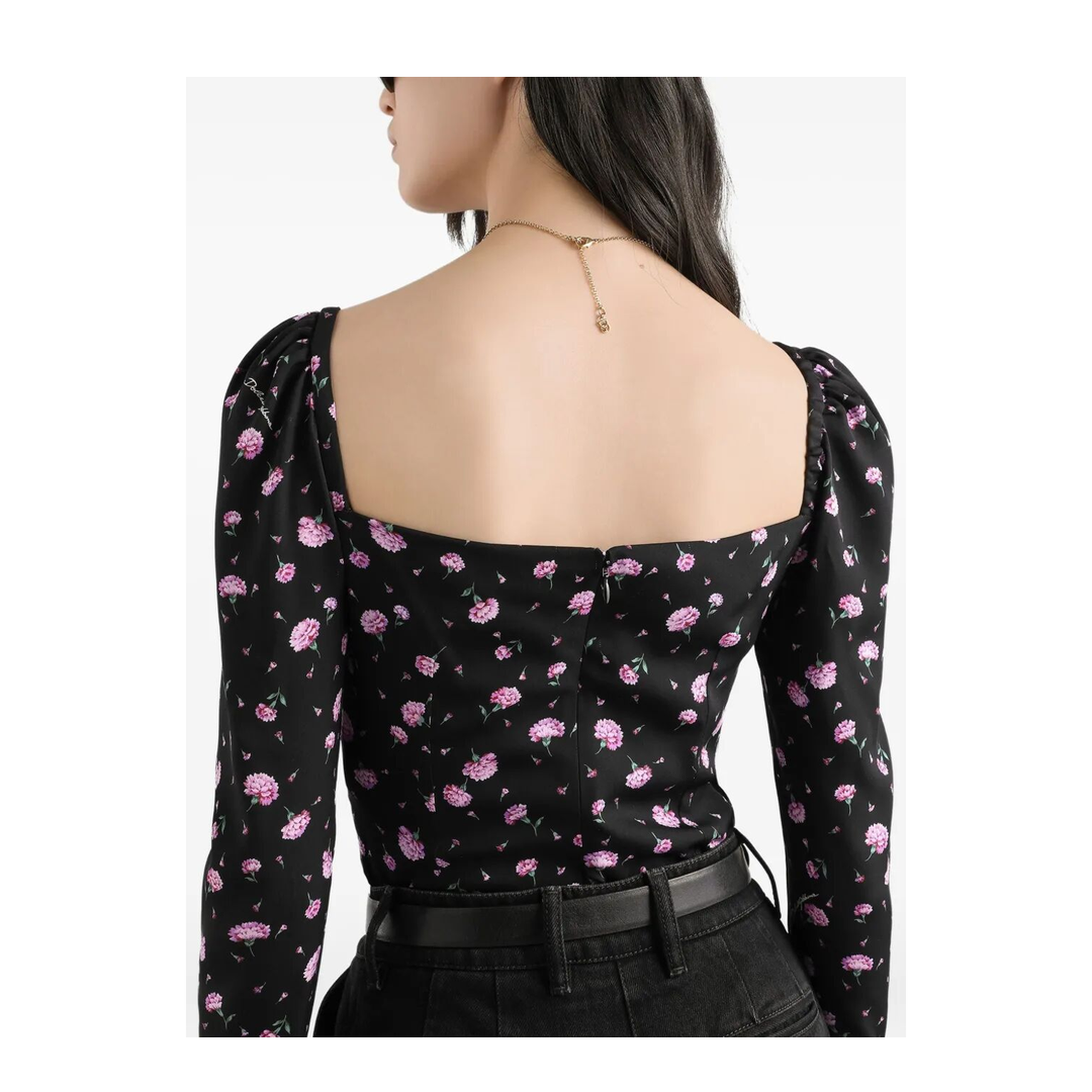 MAYFEYR - Dolce & Gabbana - Carnations-Print Silk Top - F7BH8TFSA8M