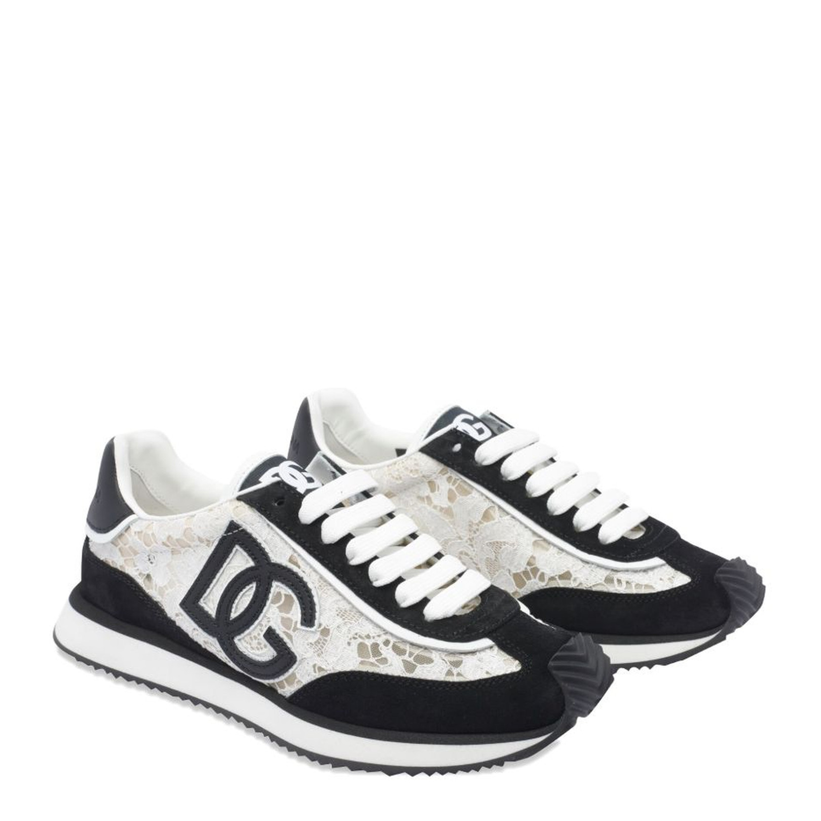 Cushion Sneakers in Calfskin and Fabric