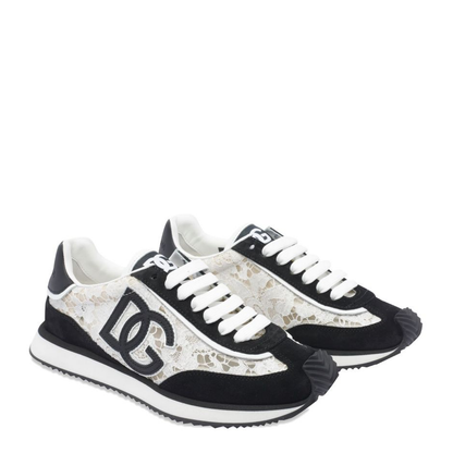 Cushion Sneakers in Calfskin and Fabric