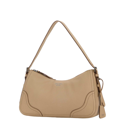 MAYFEYR - Prada - Beige Leather Shoulder Bag - 1BC2802HIKF0036